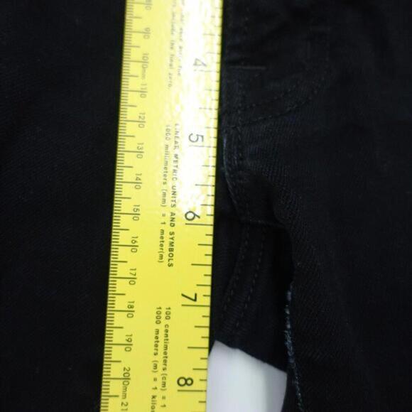 J Brand Jeans Women's 27 Black Zip Fly 5-Pockets Low-Rise Dark‎ Wash Skinny-Leg - Picture 8 of 9